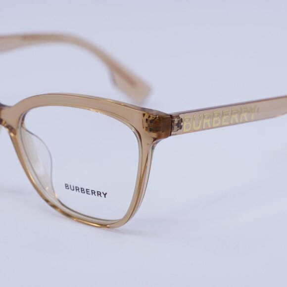 🕶️ New Burberry BE2364F 3779 Eyeglasses - Transparent Brown Frame - Picture 3 of 10